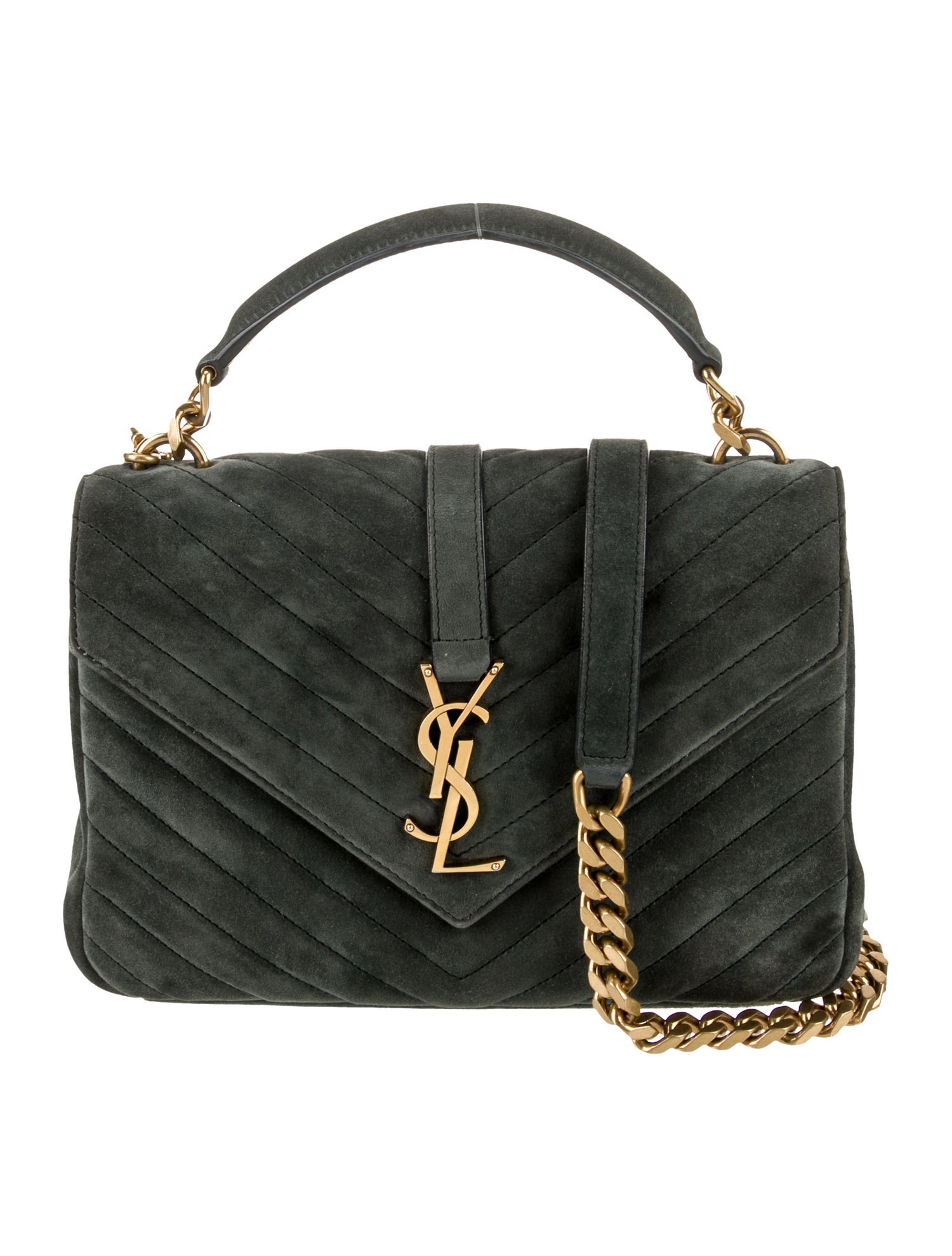 Saint Laurent Suede College Medium