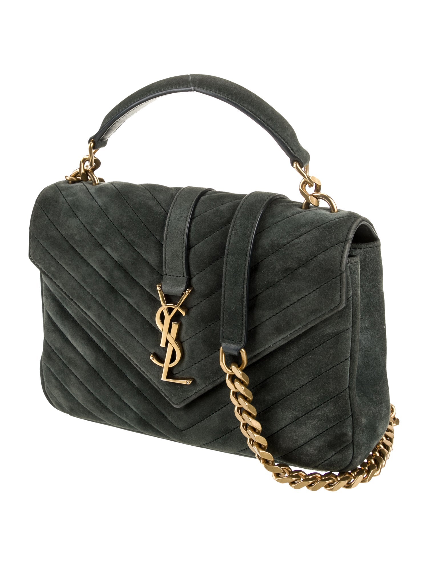 Saint Laurent Suede College Medium