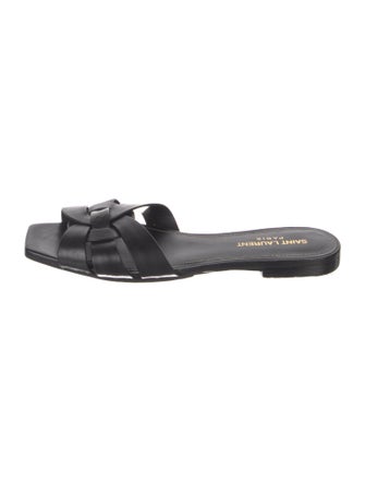 Saint Laurent Leather Slides