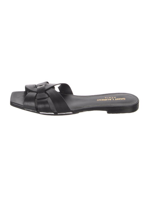 Saint Laurent Leather Slides