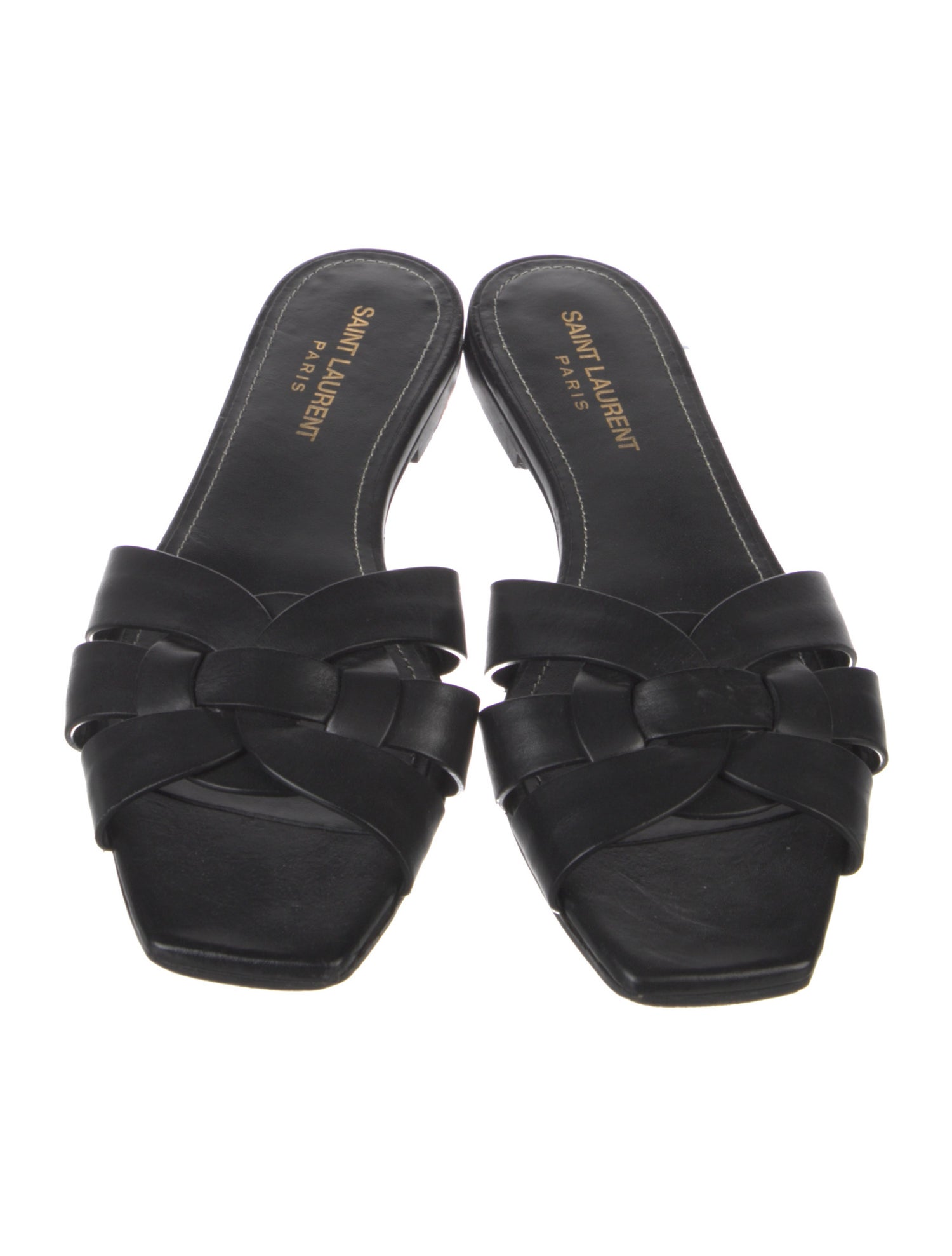 Saint Laurent Leather Slides
