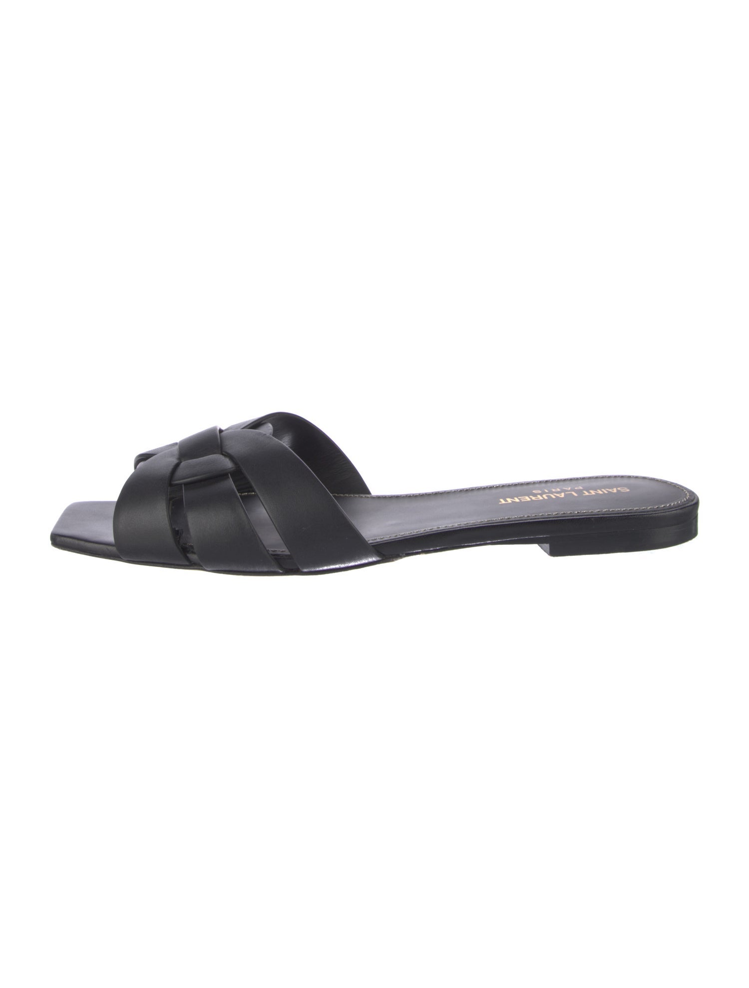 Saint Laurent Leather Slides