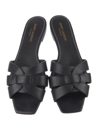 Saint Laurent Leather Slides