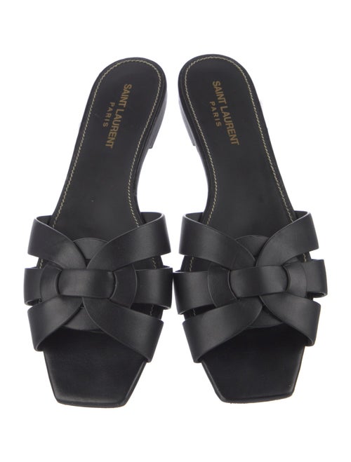 Saint Laurent Leather Slides