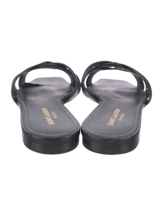 Saint Laurent Leather Slides