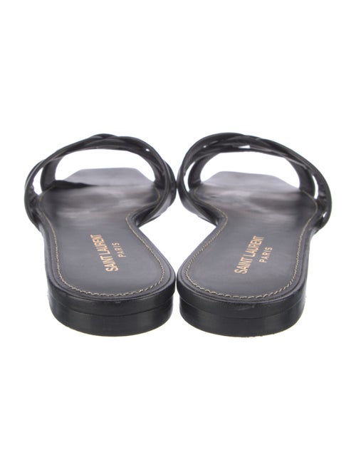 Saint Laurent Leather Slides