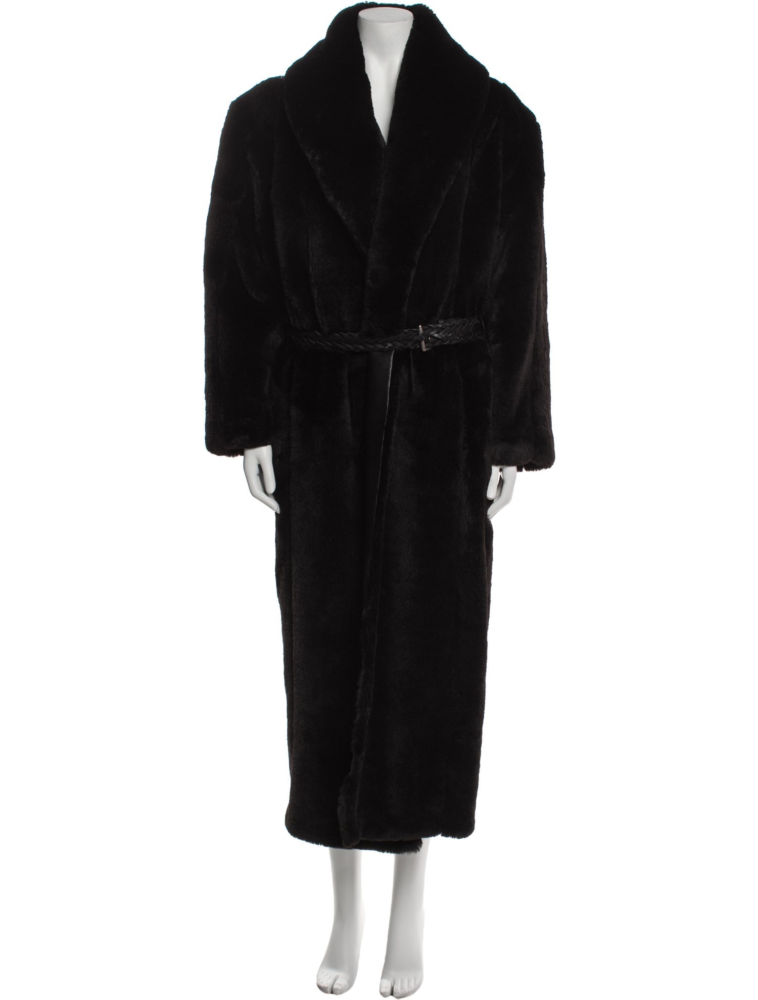 Saint Laurent Mink Faux Fur Coat