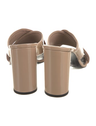 Saint Laurent Patent Leather Slides