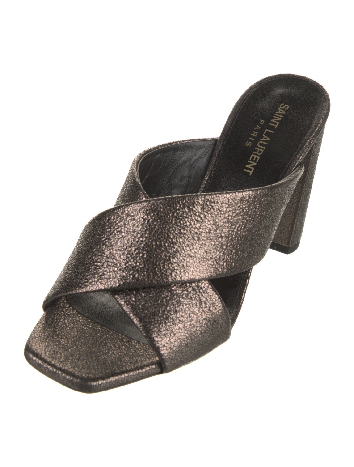 Saint Laurent Leather Slides