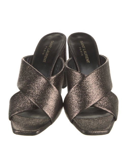 Saint Laurent Leather Slides