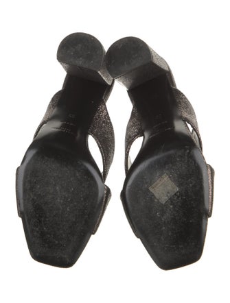 Saint Laurent Leather Slides