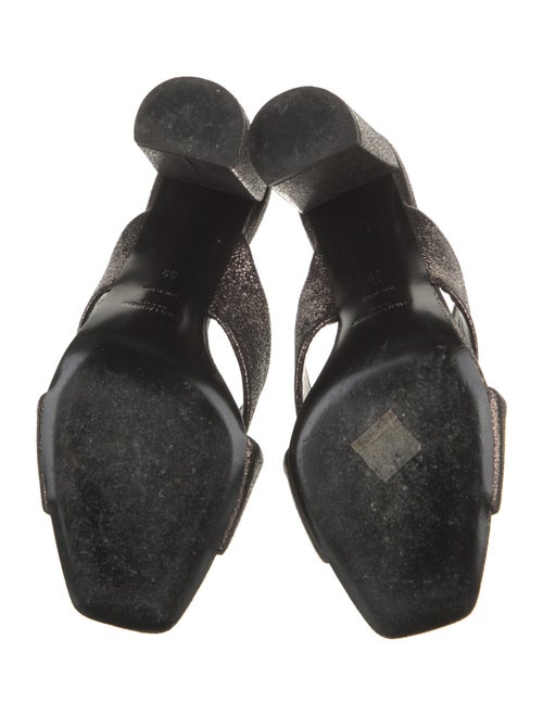 Saint Laurent Leather Slides