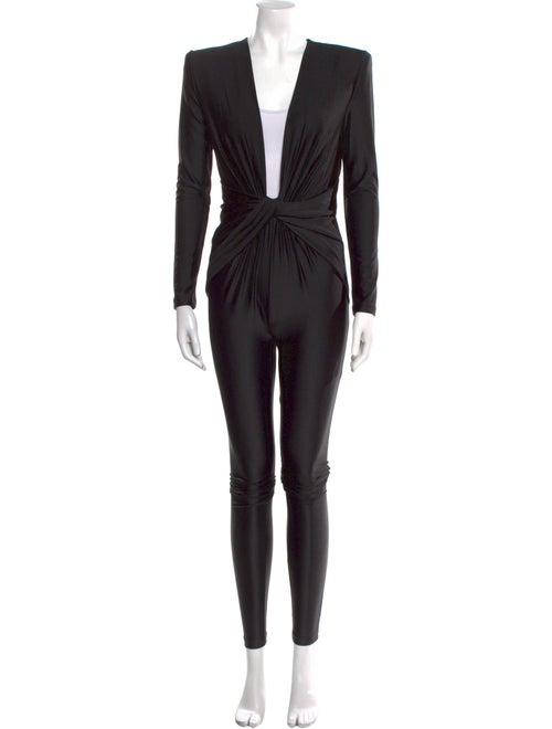 Saint Laurent Plunge Neckline Jumpsuit