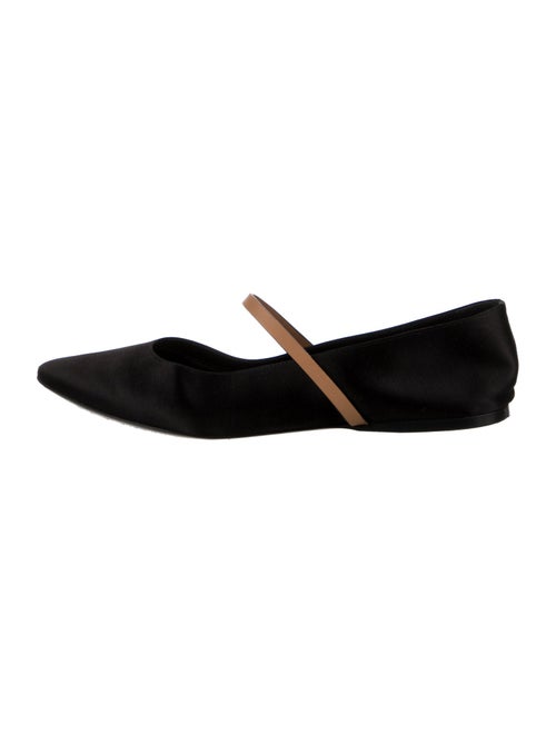 Saint Laurent Satin Mary Jane Flats