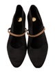 Saint Laurent Satin Mary Jane Flats