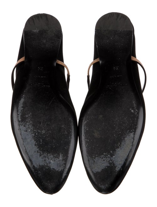 Saint Laurent Satin Mary Jane Flats