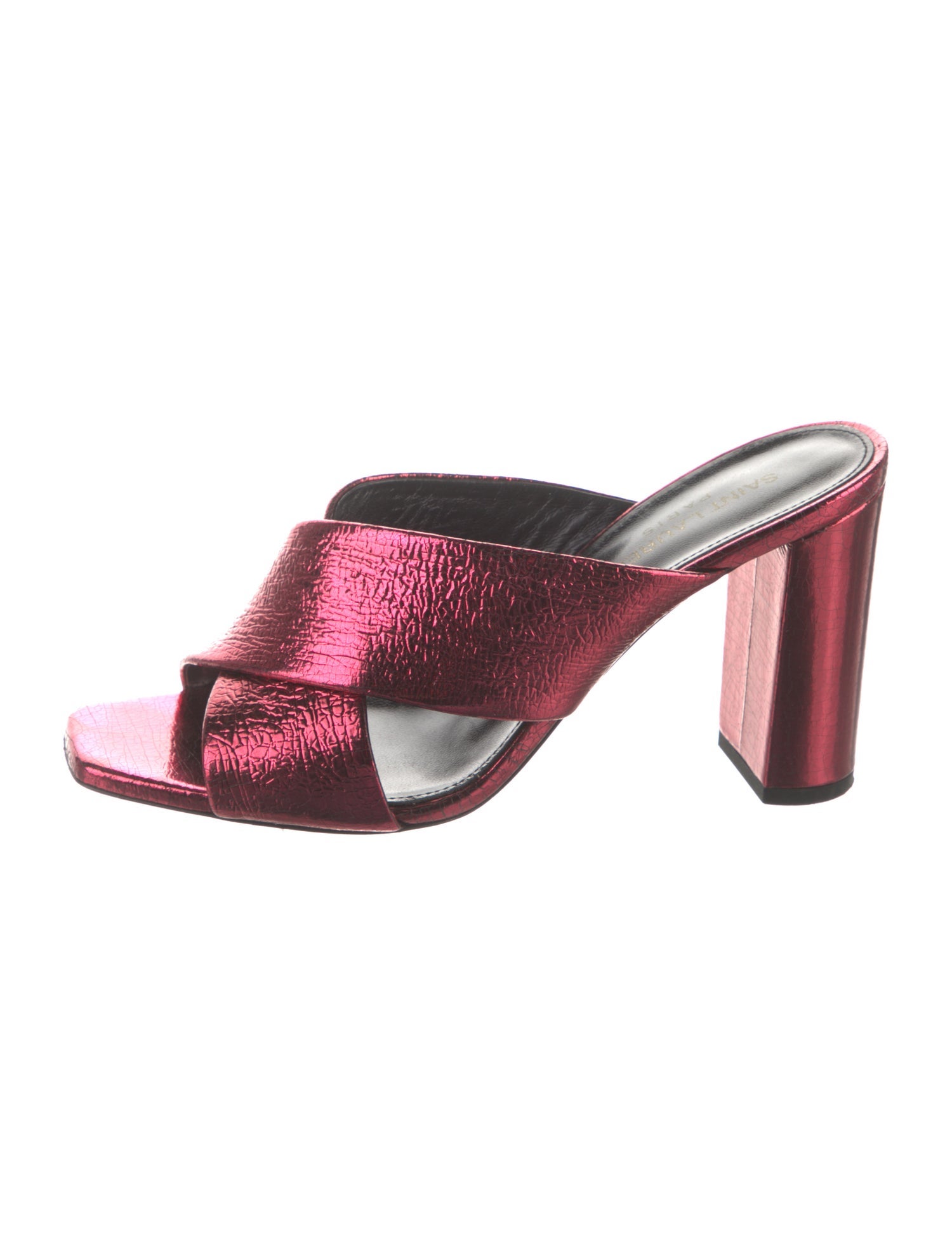 Saint Laurent Patent Leather Slides