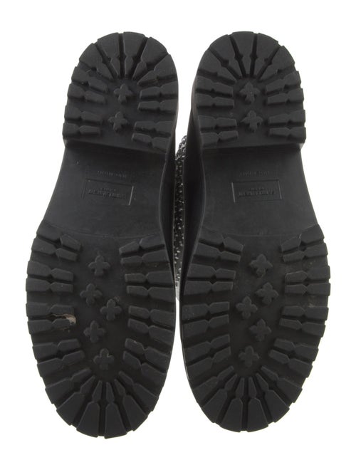 Saint Laurent Rubber Crystal Embellishments Rain Boots