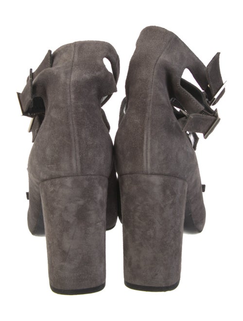 Saint Laurent Suede Cutout Accent Gladiator Sandals