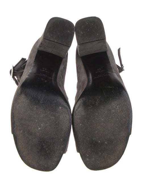 Saint Laurent Suede Cutout Accent Gladiator Sandals