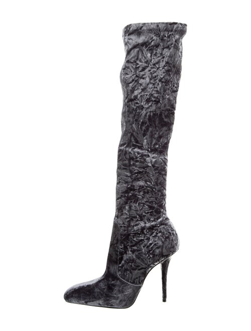 Saint Laurent Velvet Sock Boots