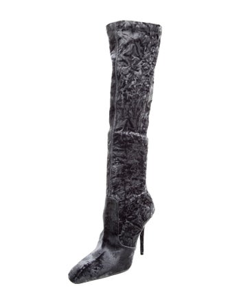 Saint Laurent Velvet Sock Boots