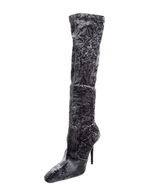 Saint Laurent Velvet Sock Boots