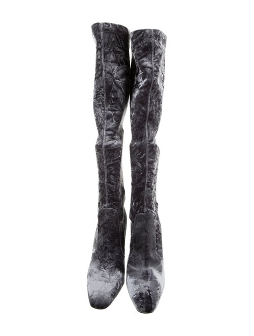 Saint Laurent Velvet Sock Boots