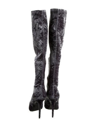 Saint Laurent Velvet Sock Boots