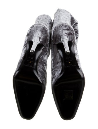 Saint Laurent Velvet Sock Boots