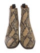 Saint Laurent Snakeskin Animal Print Chelsea Boots