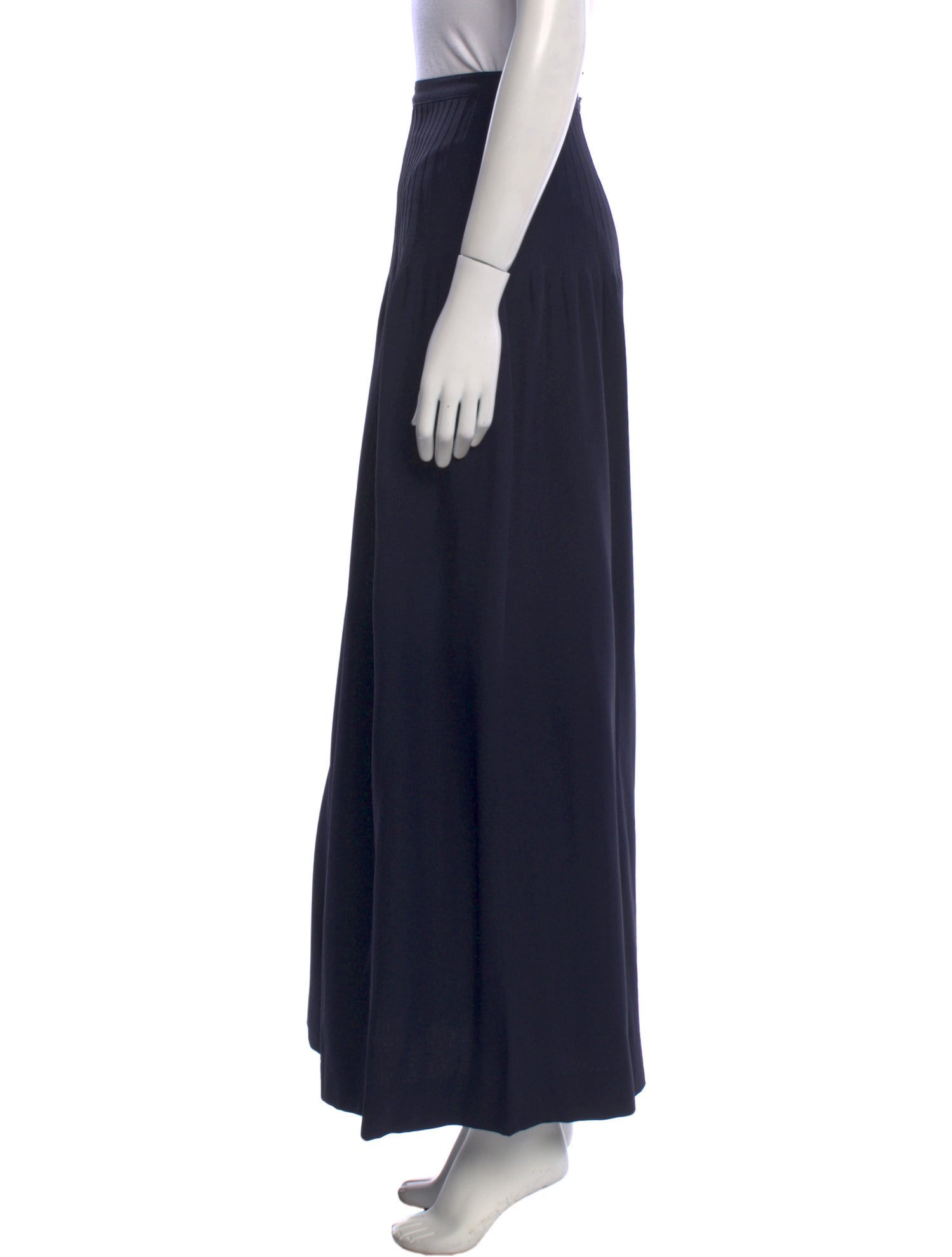 Saint Laurent Silk Long Skirt