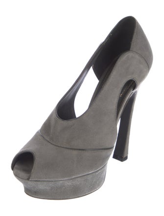 Saint Laurent Suede D'Orsay Pumps