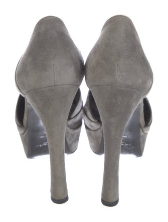 Saint Laurent Suede D'Orsay Pumps