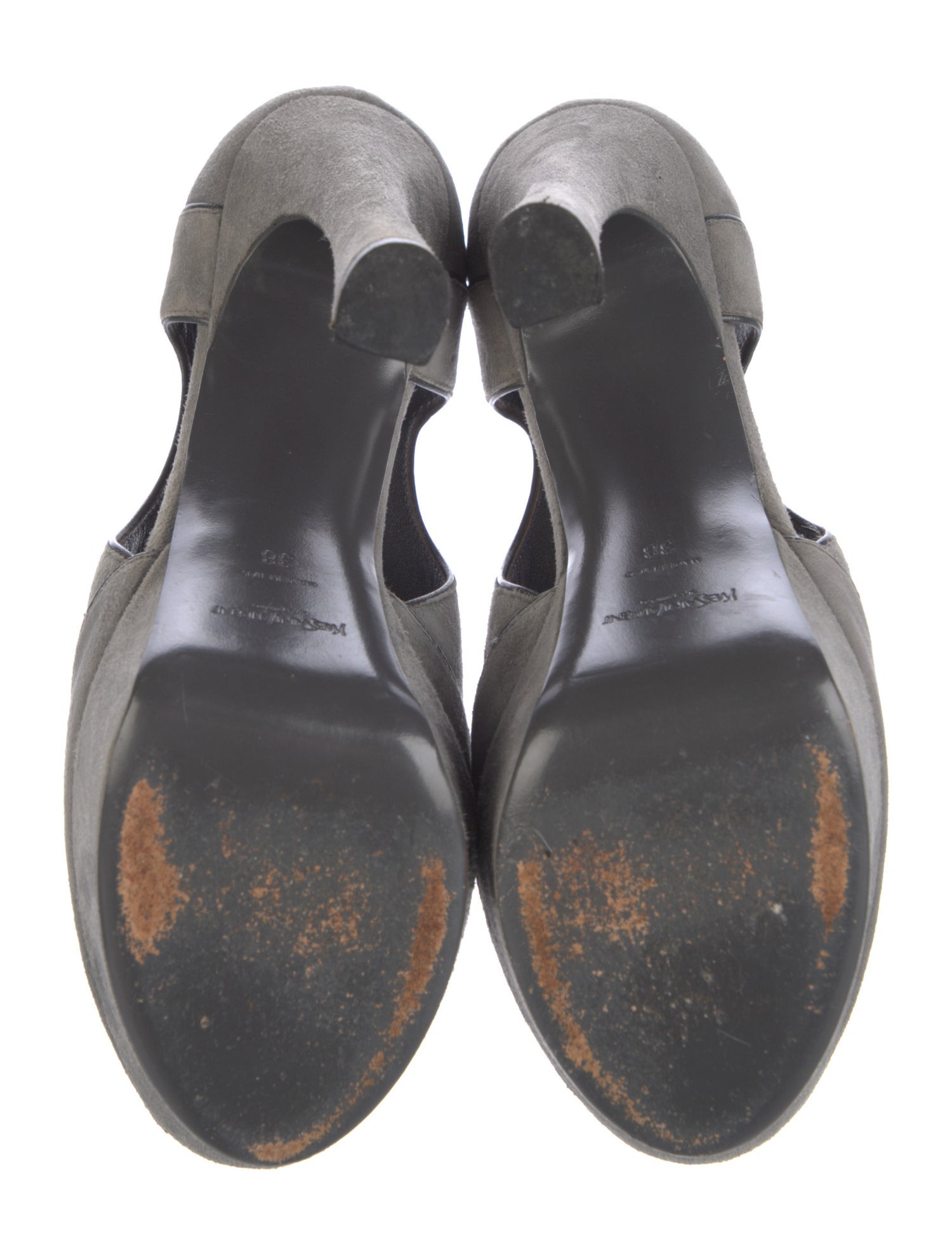 Saint Laurent Suede D'Orsay Pumps