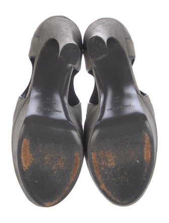 Saint Laurent Suede D'Orsay Pumps