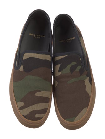 Saint Laurent Canvas Printed Sneakers