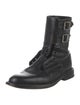 Saint Laurent Leather Combat Boots