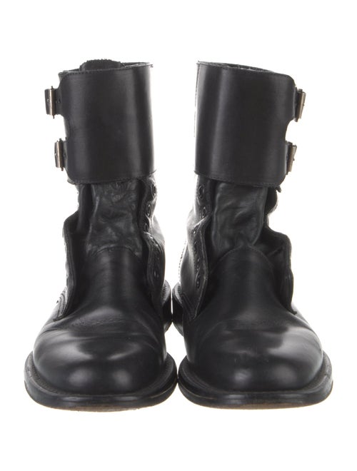 Saint Laurent Leather Combat Boots