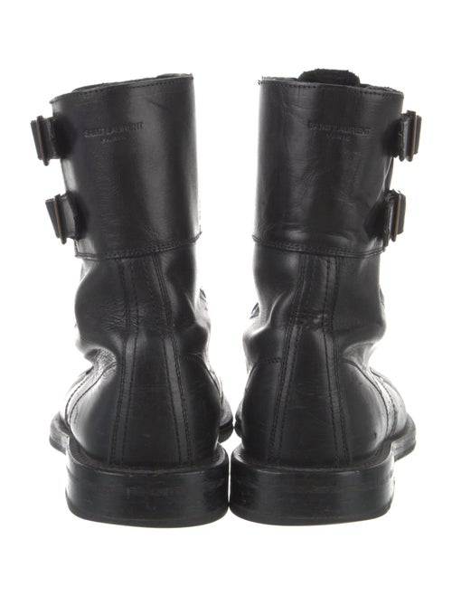 Saint Laurent Leather Combat Boots
