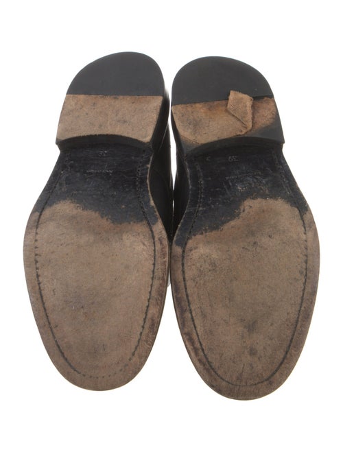 Saint Laurent Leather Combat Boots