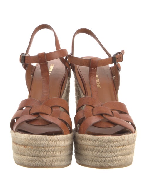 Saint Laurent Leather Espadrilles