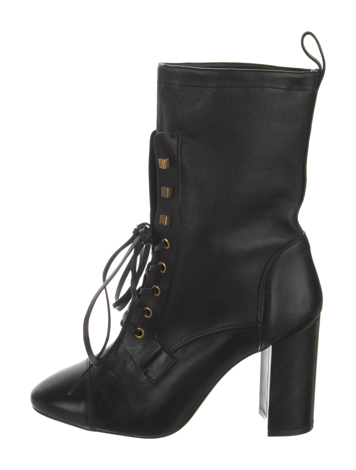 Stuart Weitzman Leather Lace-Up Boots