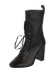Stuart Weitzman Leather Lace-Up Boots