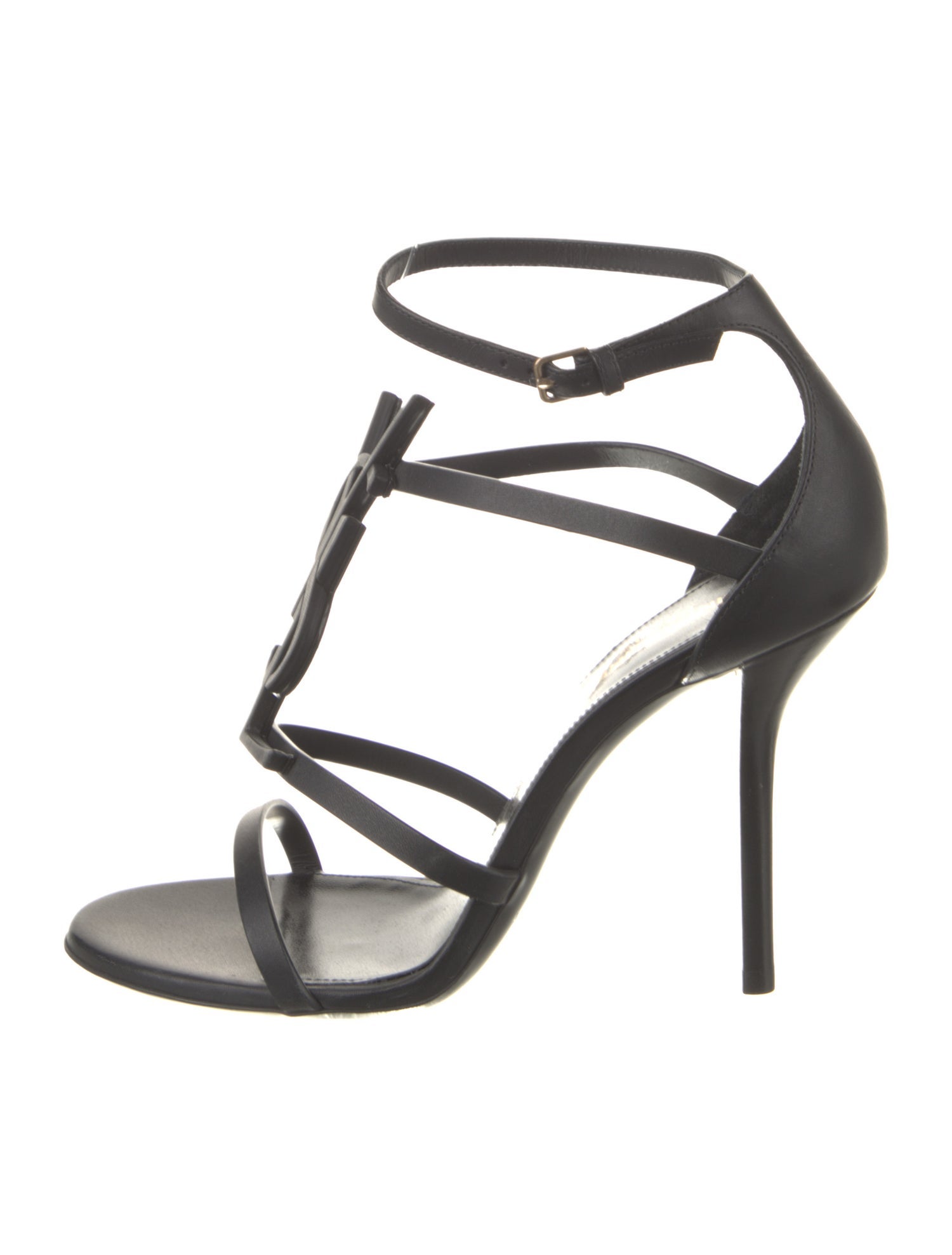 Saint Laurent Leather T-Strap Sandals