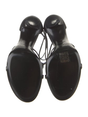 Saint Laurent Leather T-Strap Sandals