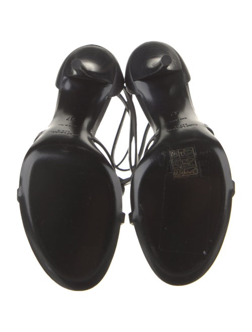 Saint Laurent Leather T-Strap Sandals