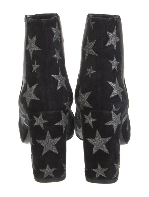 Saint Laurent Signature Logo Suede Chelsea Boots