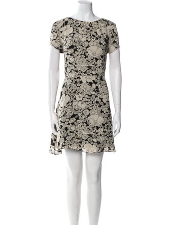 Saint Laurent Floral Print Mini Dress