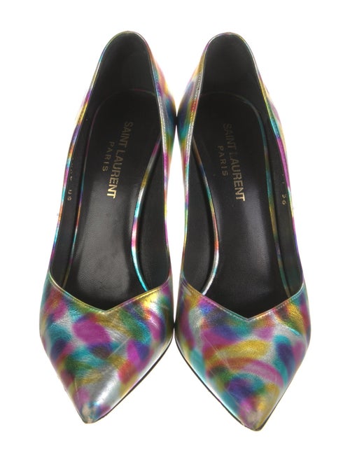 Saint Laurent Leather Printed Pumps